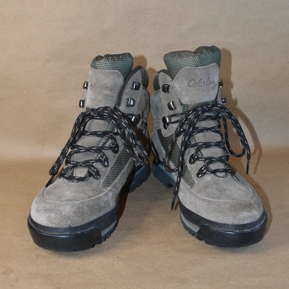 * CABELAS Waterproof Mid Leather Hiking Boot 8 - Picture 2 of 16